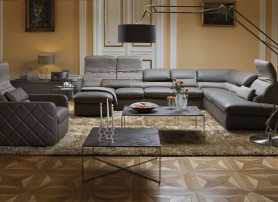 Obývací pokoj s luxusní sedací soupravou