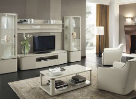 Moderní obývací pokoj v bílé barvě